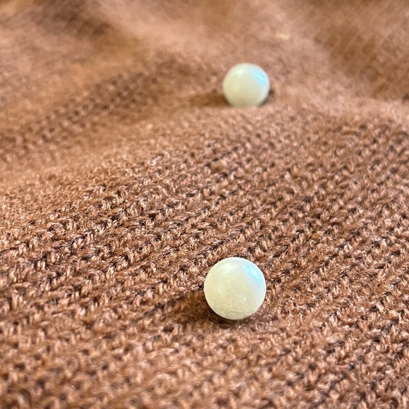 SHEIN Brown Knit Sweater with pearls - Picture 6 of 6